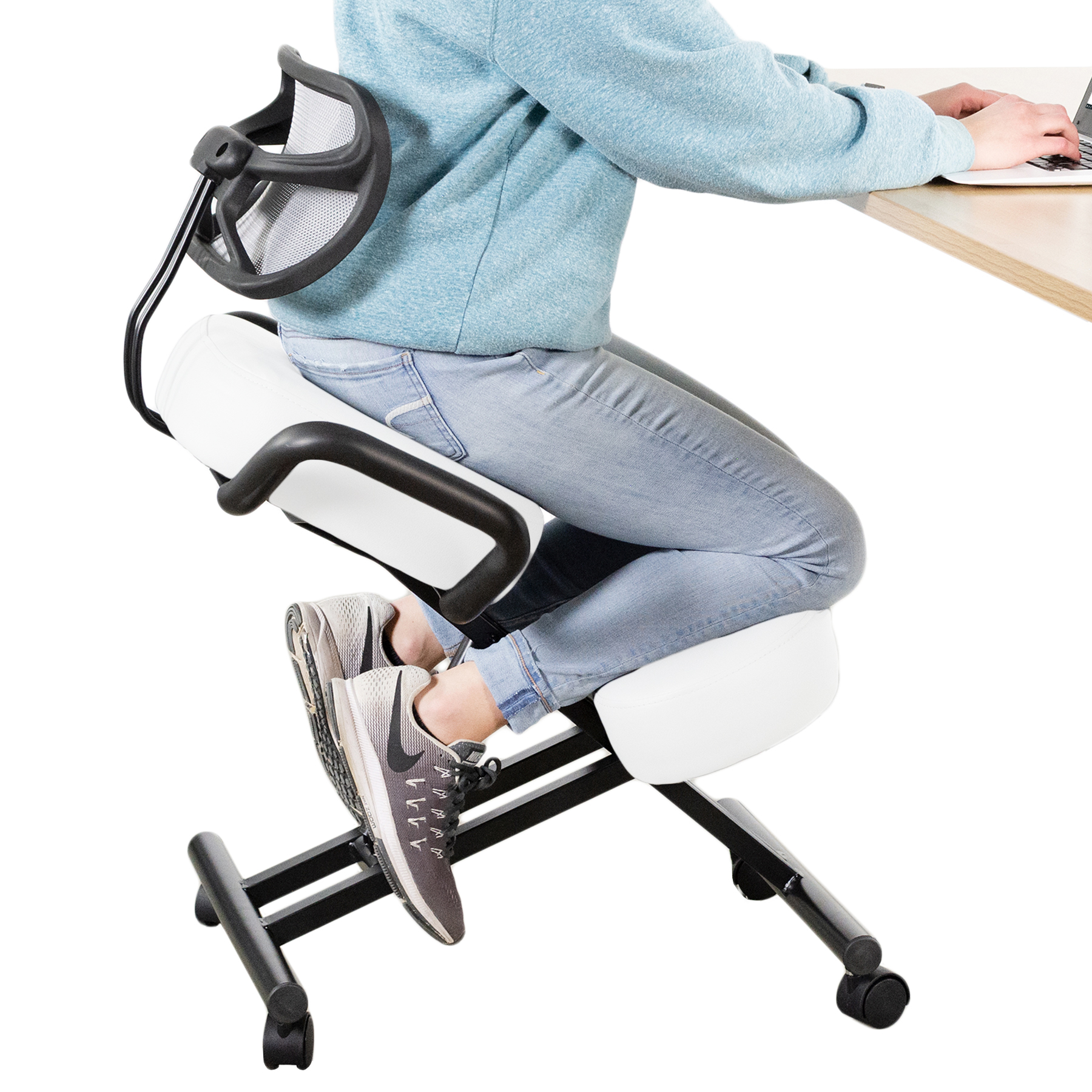 USED DRAGONN (By VIVO) Ergonomic Kneeling Chair with Back