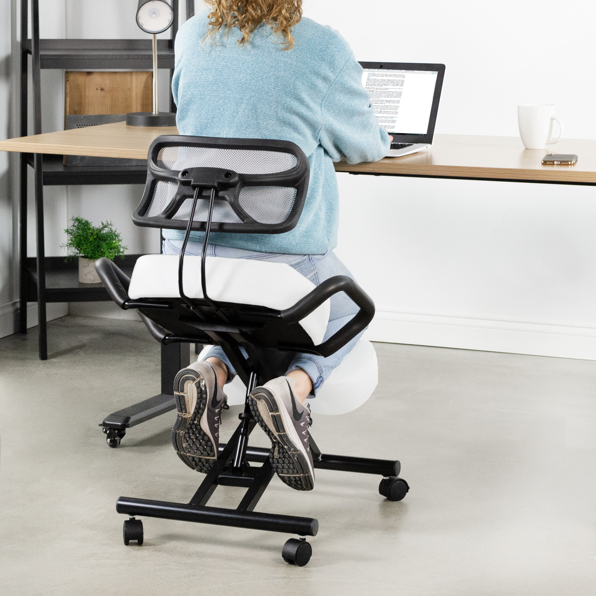 USED DRAGONN (By VIVO) Ergonomic Kneeling Chair with Back ...