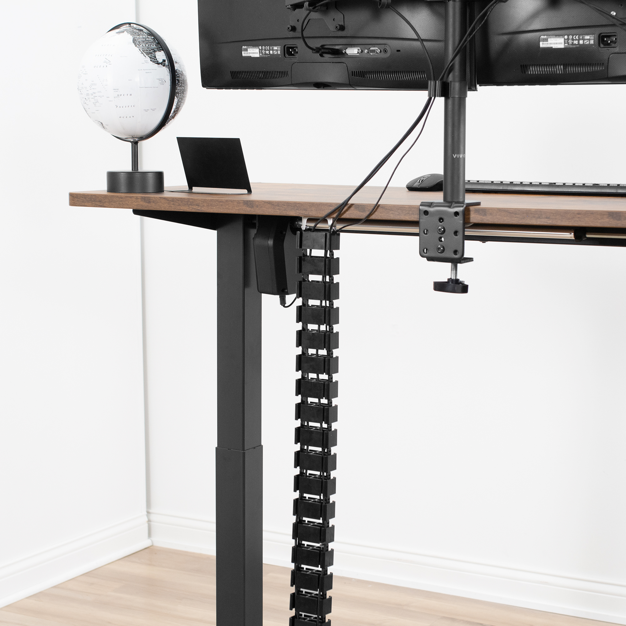 Cable Management Spine, Desk Cord Organizer Vertebrae, Keeps Power