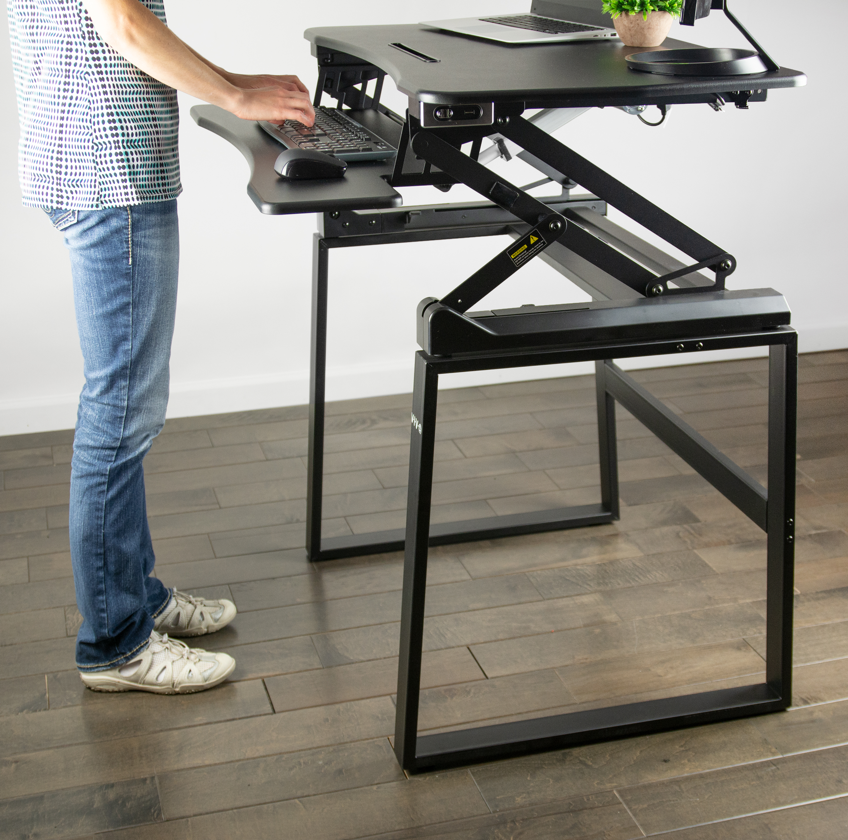 Vivo Height Adjustable Standing Desk Converter Dutchras