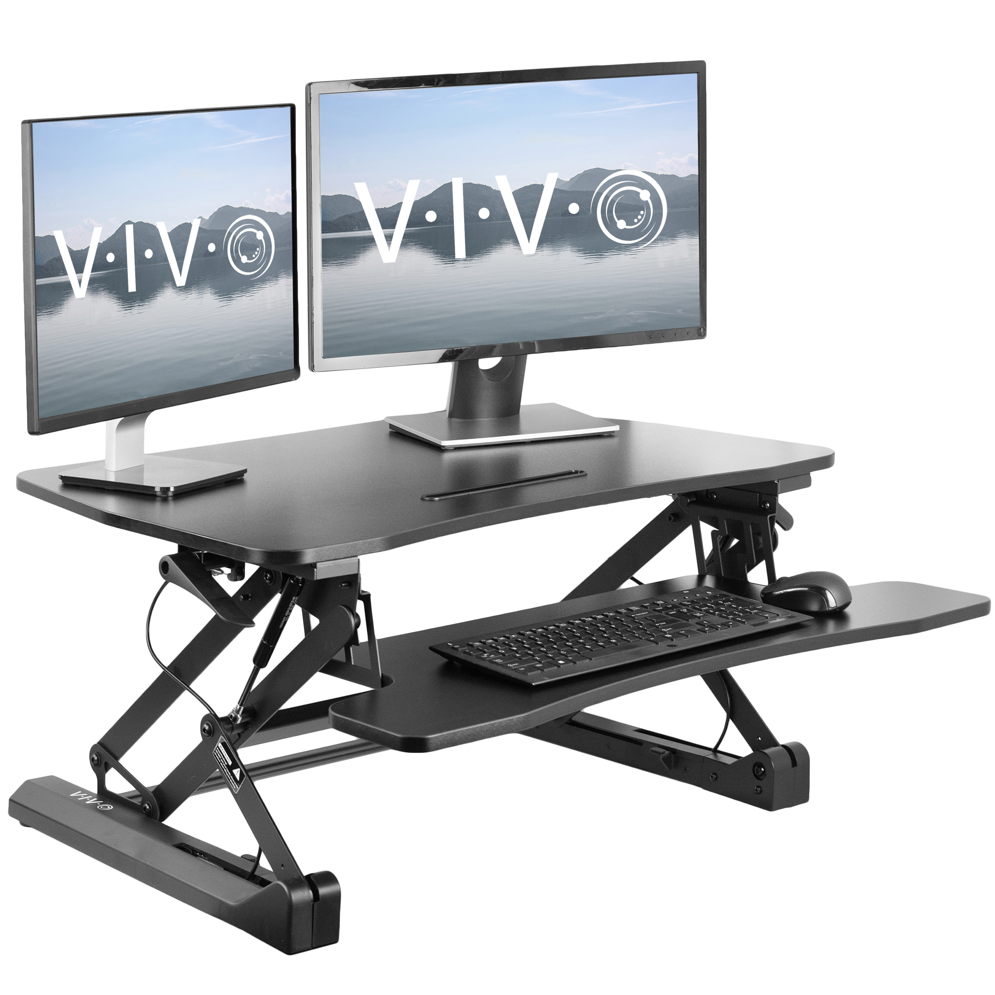 USED VIVO Deluxe Height Adjustable Standing Tabletop Desk Sit to Stand ...