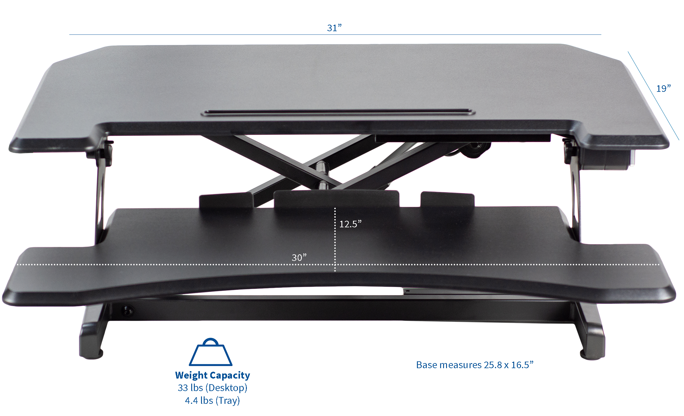 vivo height adjustable standing desk converter