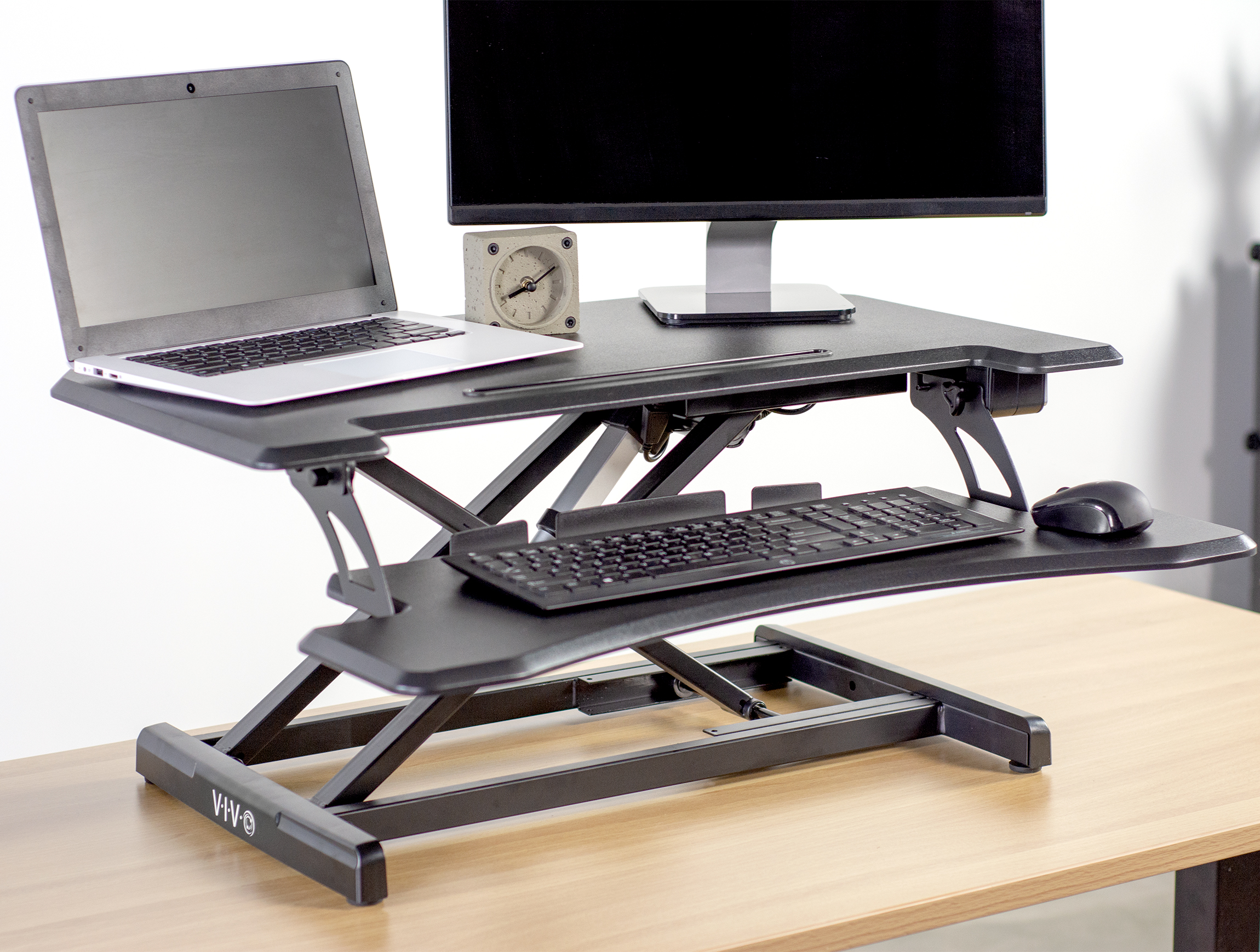 electric adjustable standing desk converter