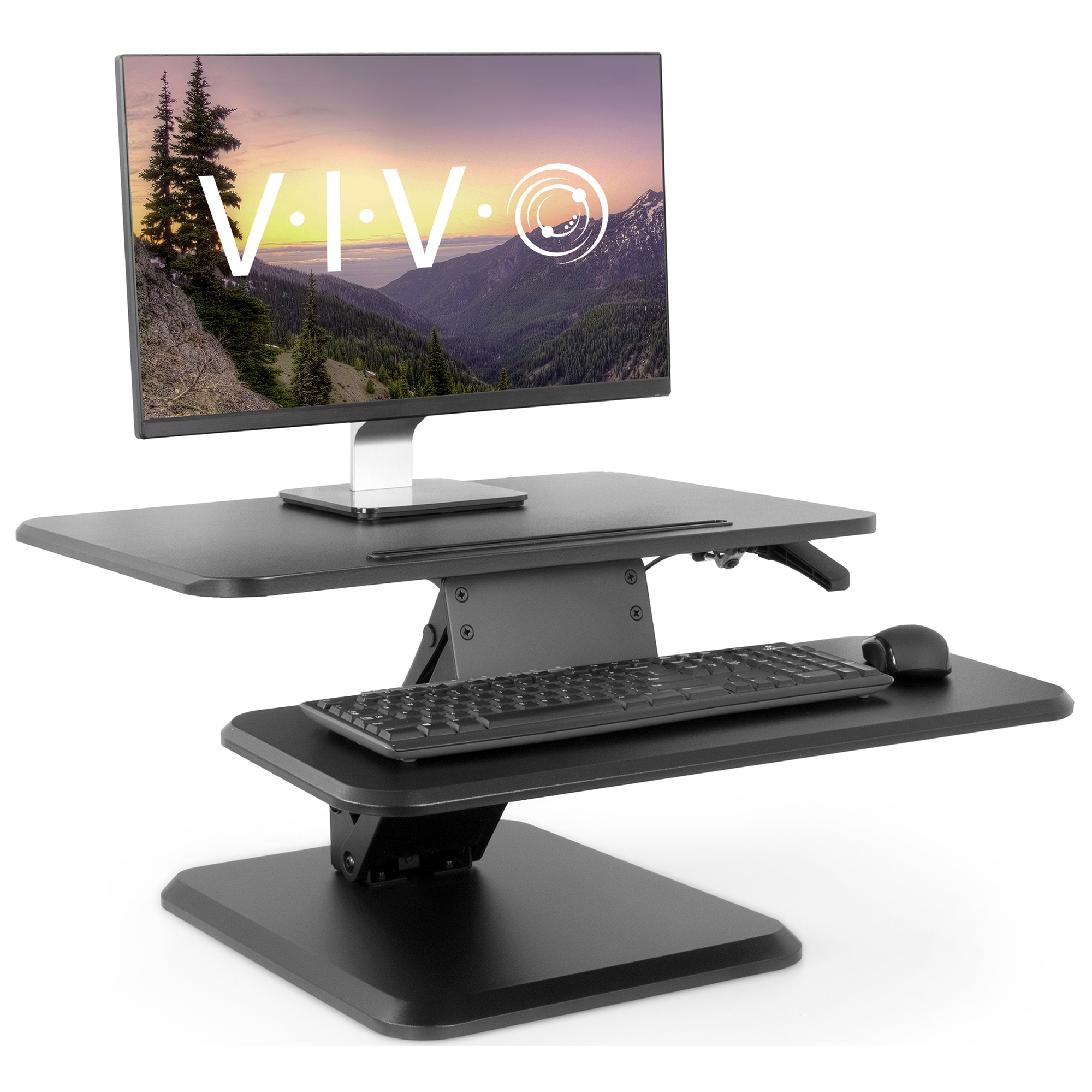 Vivo Height Adjustable Standing Desk Gas Spring Riser 25 Tabletop