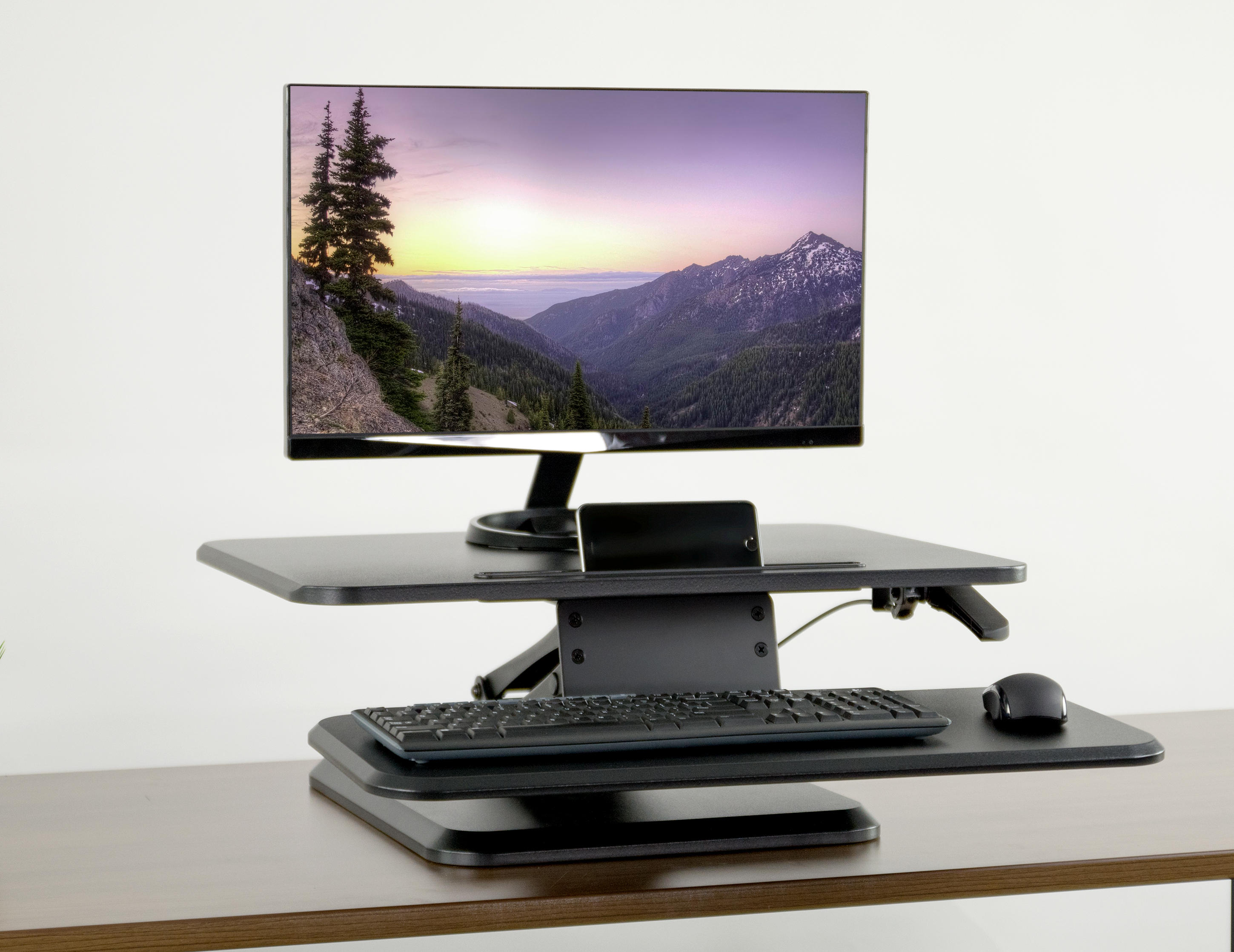 Used Vivo Height Adjustable Standing Desk Gasspring Riser 25