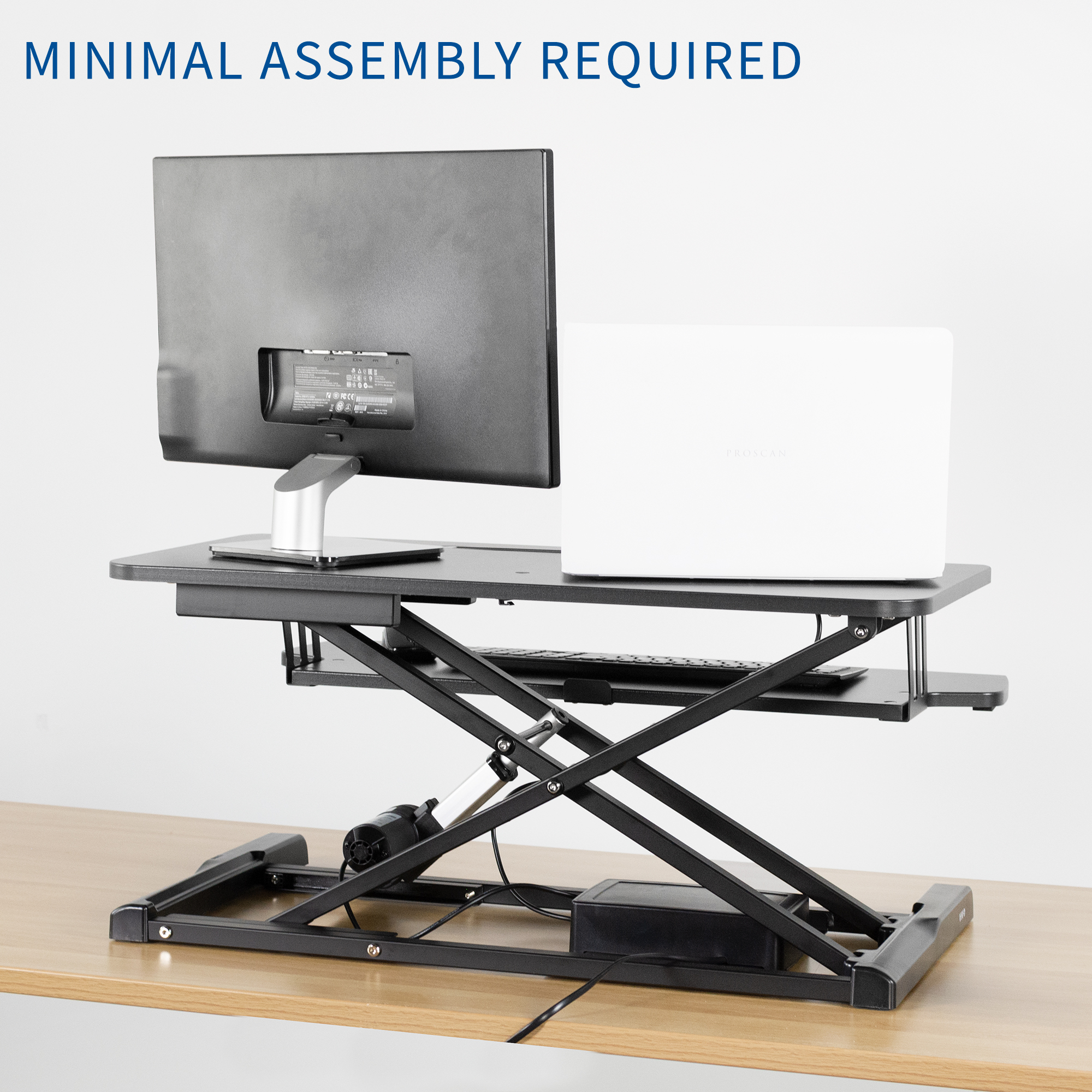 vivo electric height adjustable standing desk converter