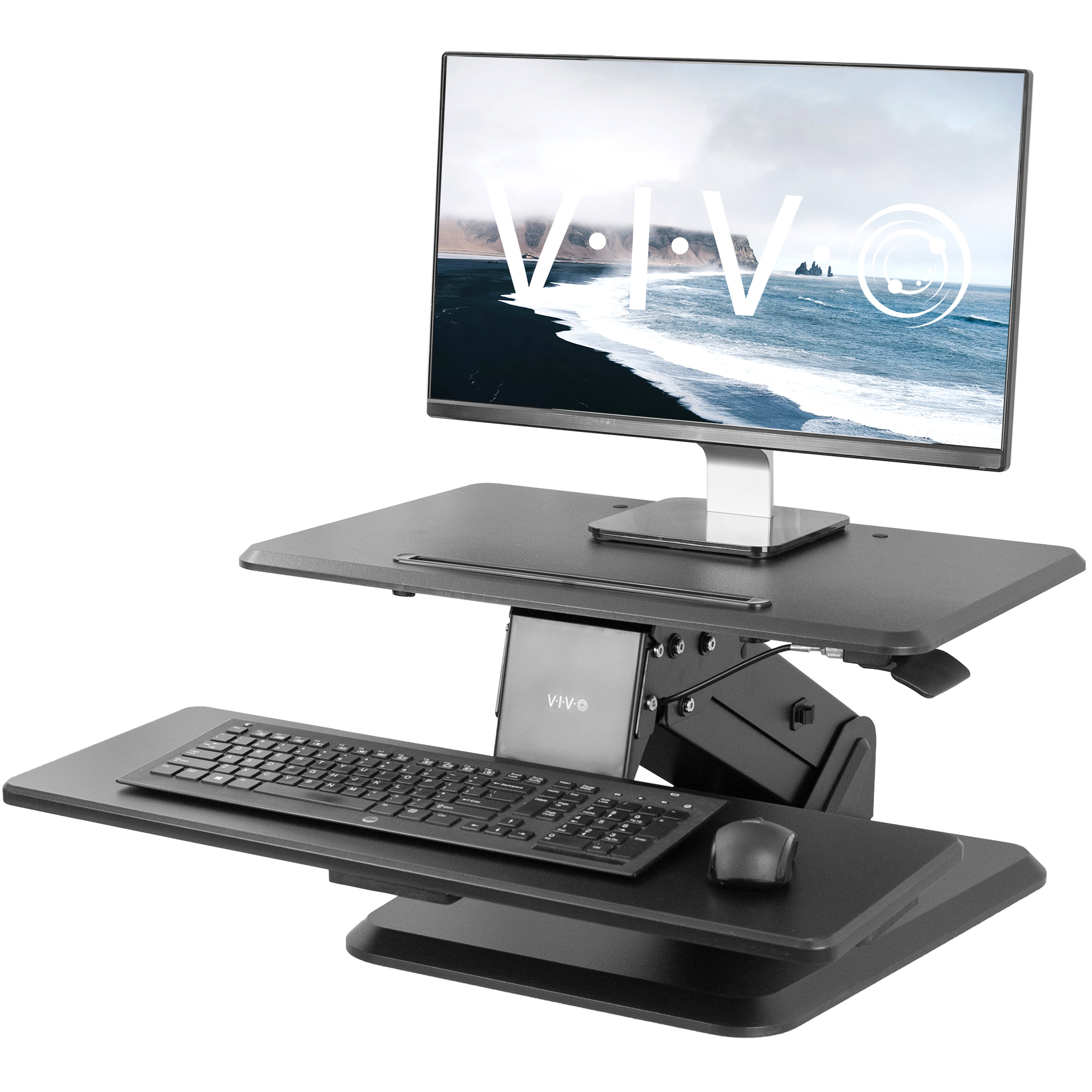 Vivo Height Adjustable Standing Desk Gas Spring Tabletop Riser Sit