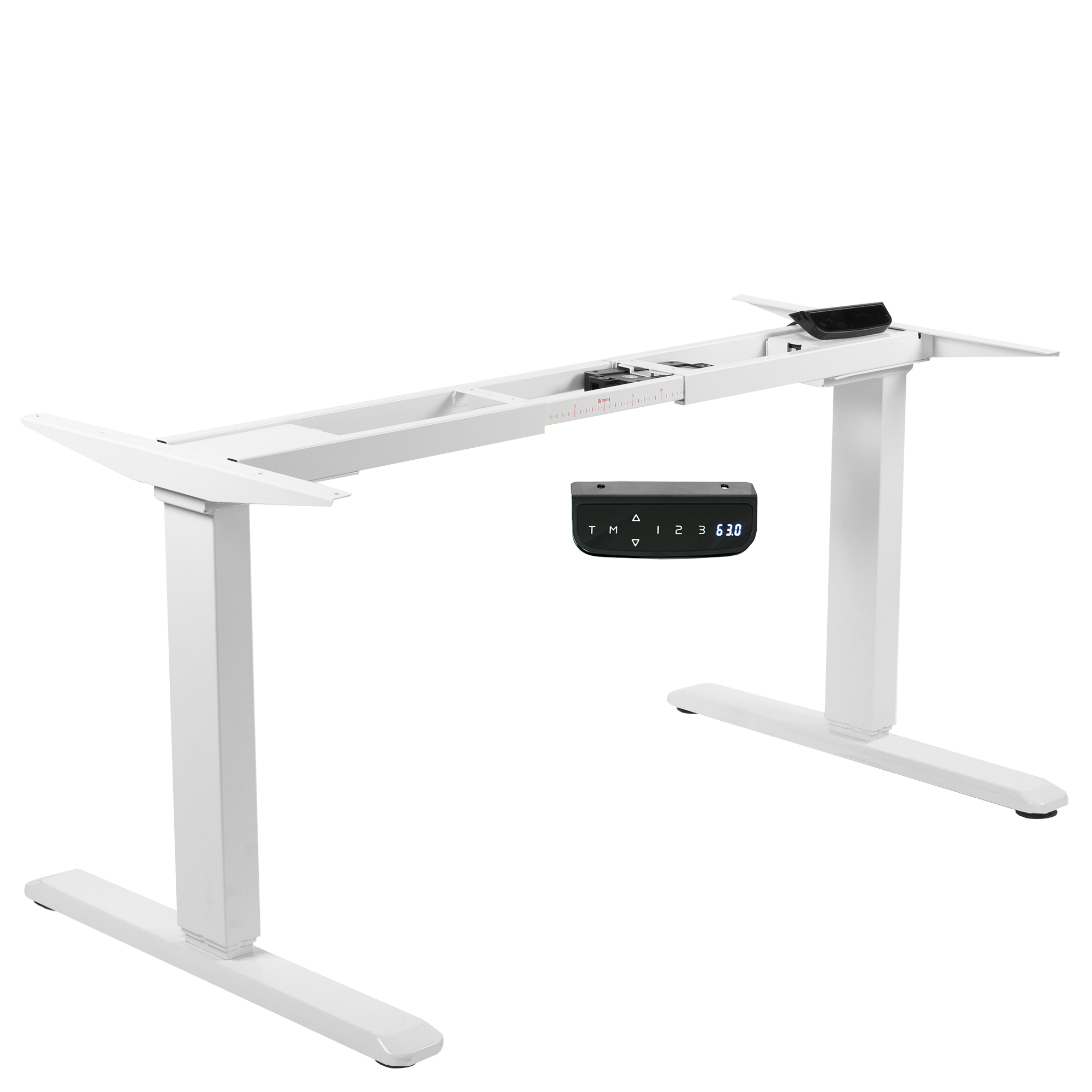 Used Vivo White Electric Sit Standing Height Adjustable Desk Frame