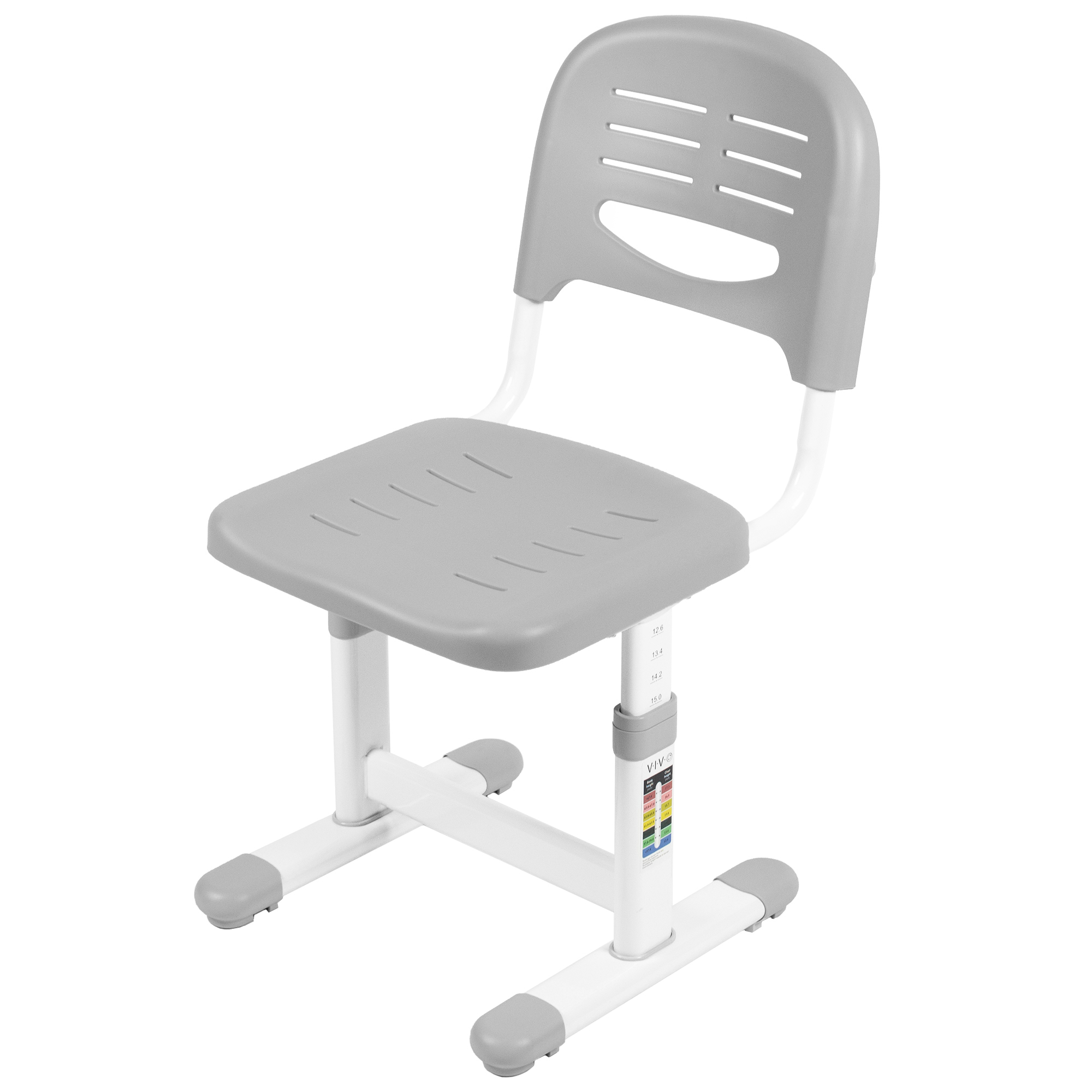 Vivo Gray Universal Height Adjustable Children S Desk Chair Chair