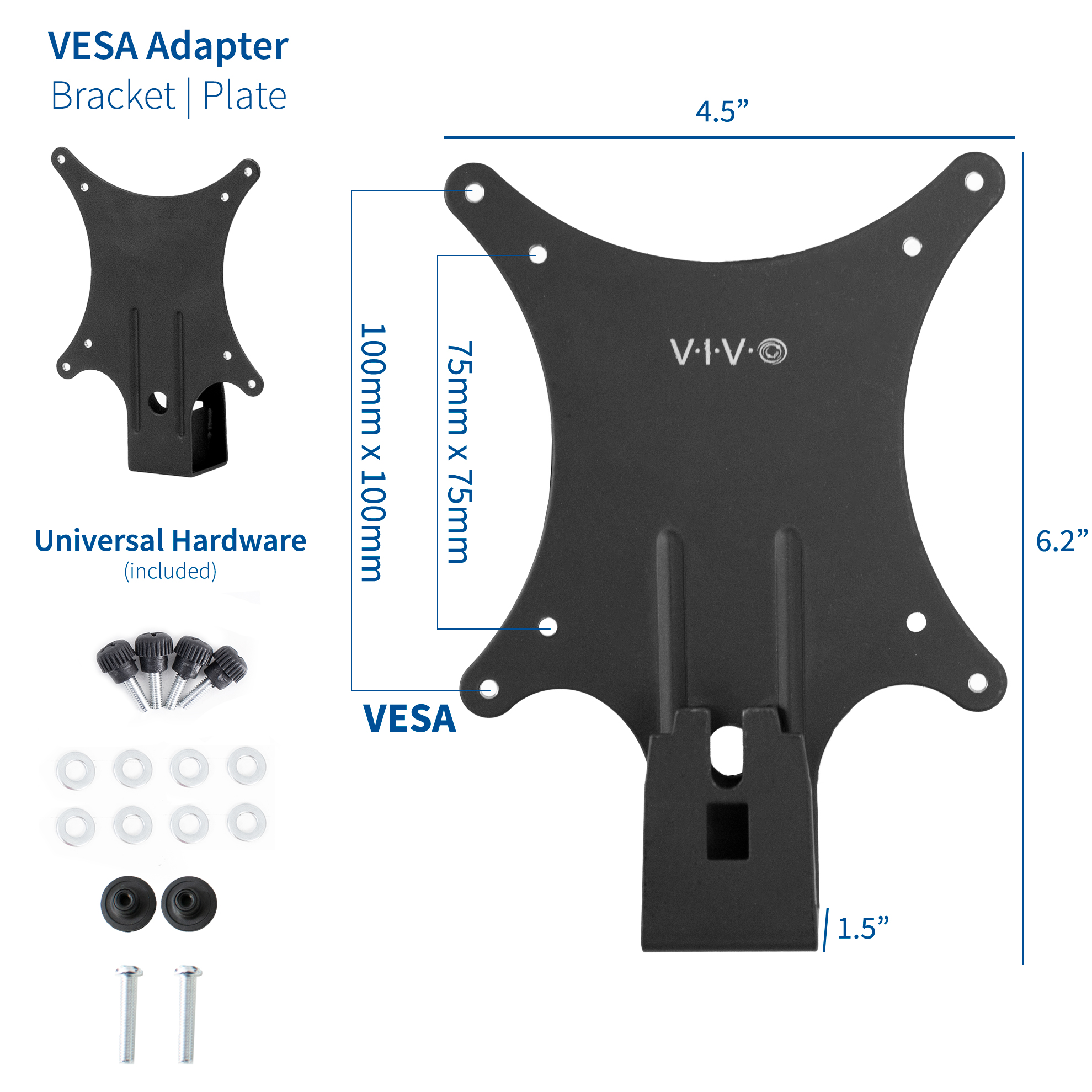 Vivo Quick Attach VESA Mount Adapter Halterung Befestigungsset für Dell