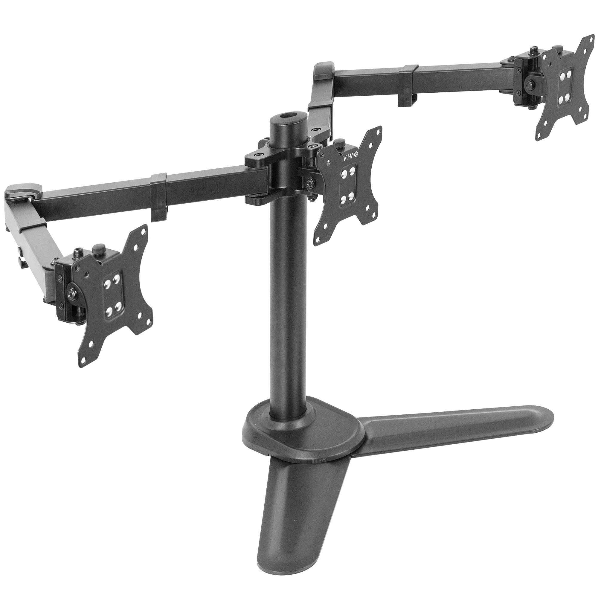 VIVO Triple Monitor Desk Stand Mount FreeStanding Adjustable 3 Screens ...