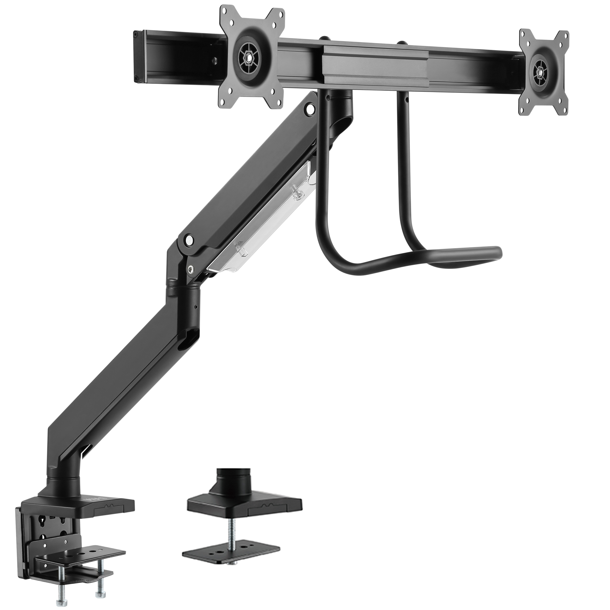 Vivo Aluminum Dual Monitor Stand Desk Mount W Pneumatic Spring Arm