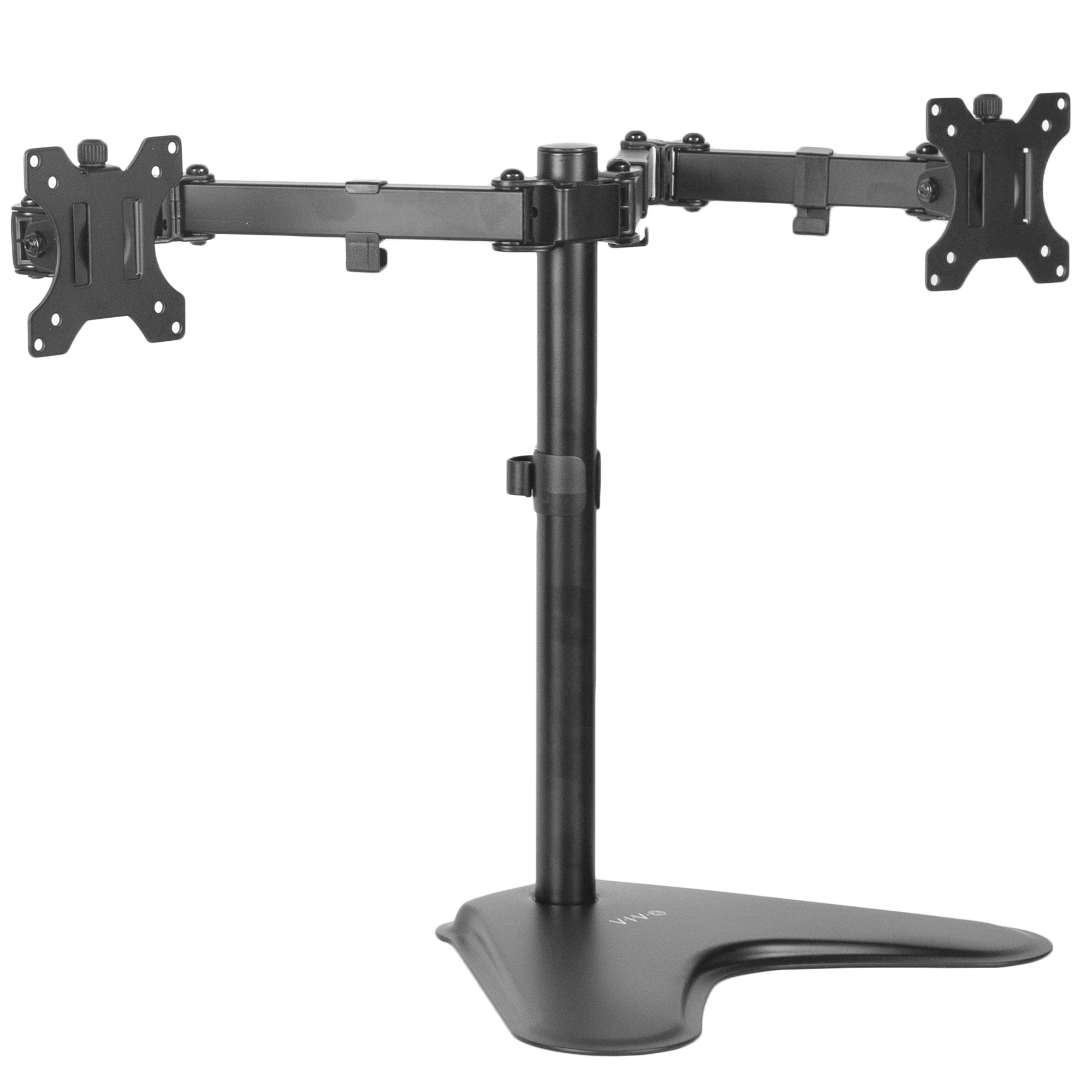 Vivo Dual Monitor Mount Free Standing Double Arm Joint For Screens